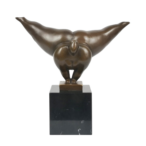 Bronzeskulptur Frau rund 22 cm