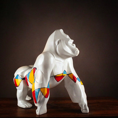 Luxuriöse Gorilla-Statue 50 cm