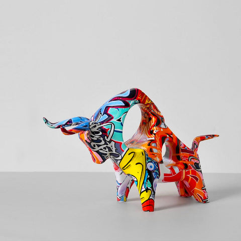 Bullenstatue<br> Mehrfarbig