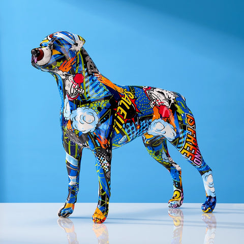 Hundestatue<br> Pop-Art-Hundeskulptur