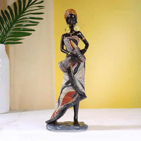 Afrikanische Statue<br> Frau 31 cm