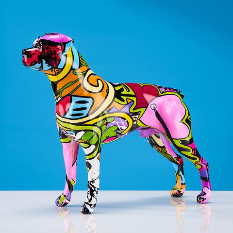 Hundestatue<br> Pop-Art-Hundeskulptur