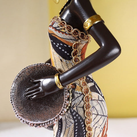 Afrikanische Statue<br> Frau 31 cm
