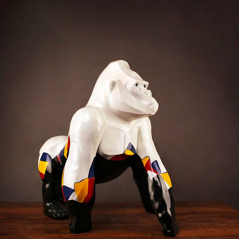 Luxuriöse Gorilla-Statue 50 cm