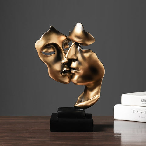 Paarstatue<br> Goldenes Gesicht