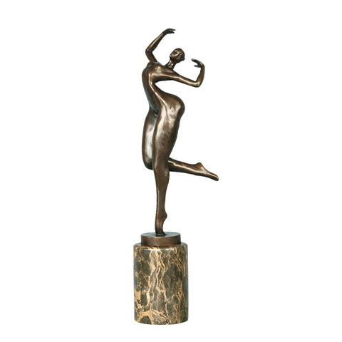 Bronzeskulptur<br> Art Deco Bronzestatuette 41 cm