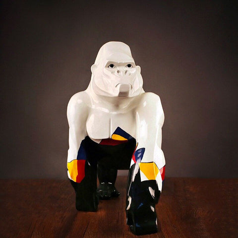 Luxuriöse Gorilla-Statue 50 cm