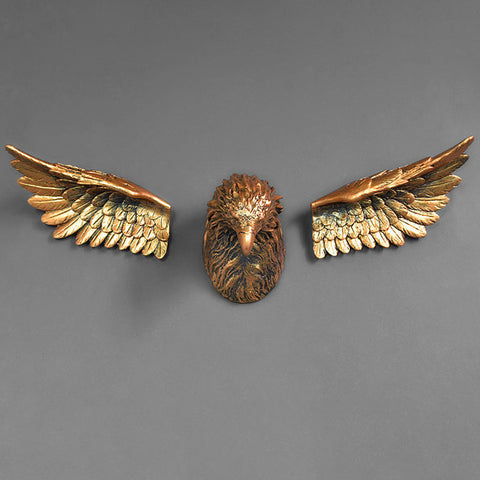 Adler-Wandskulptur<br> Originelle Wanddekoration