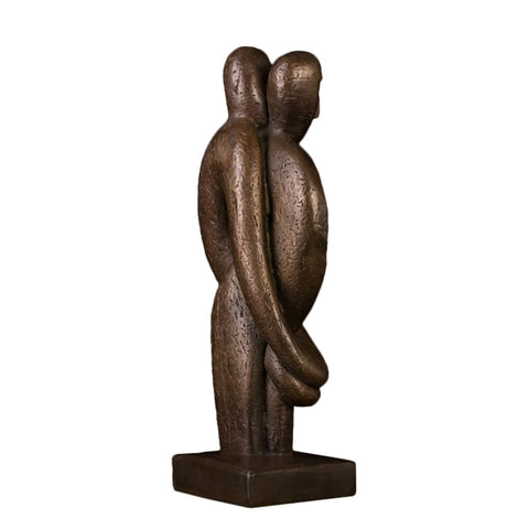 Paarskulptur aus Bronze