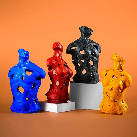 Zeitgenössische Skulptur<br> Büste Skulptur Farbe