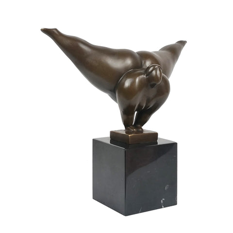 Bronzeskulptur Frau rund 22 cm