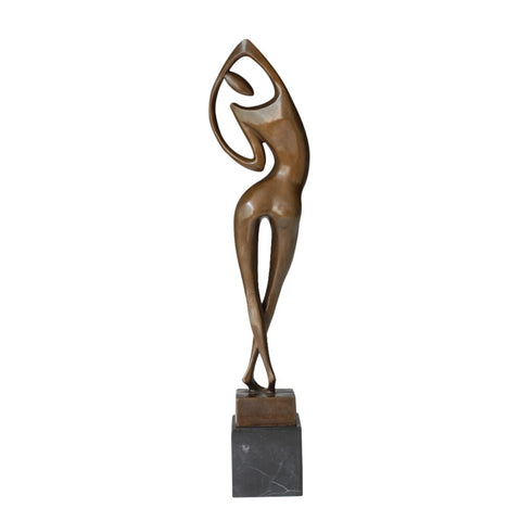 Bronzeskulptur<br> Frauenstatue 53 cm