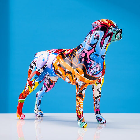 Hundestatue<br> Pop-Art-Hundeskulptur