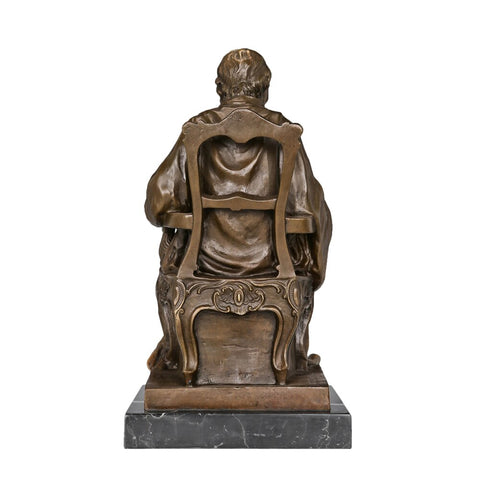 Bronzeskulptur<br> Voltaire 35 cm