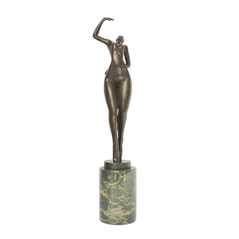 Bronze Frau 'Pose' in Bronze 44 cm