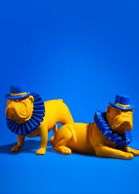 Bulldoggenstatue<br> Dekorative englische Bulldogge 19 cm