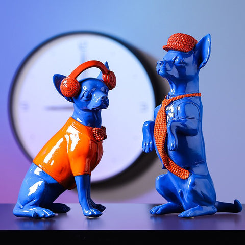 Hundestatue<br> Chihuahua-Skulptur