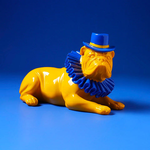 Bulldoggenstatue<br> Englische Bulldogge aus Kunstharz, 17 cm
