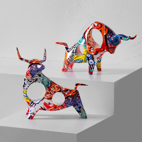 Bullenstatue<br> Mehrfarbig
