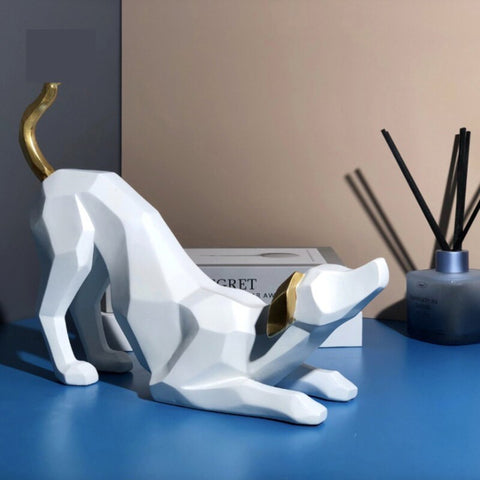 Hundestatue<br> Origami