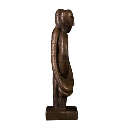 Paarskulptur aus Bronze