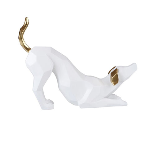 Hundestatue<br> Origami