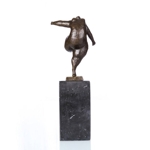 Bronzeskulptur<br> Bronze-Balance-Statue 28 cm