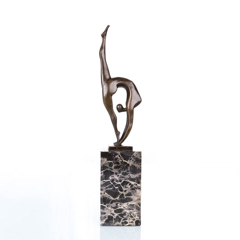 Zeitgenössische Bronzeskulptur<br> Tänzer