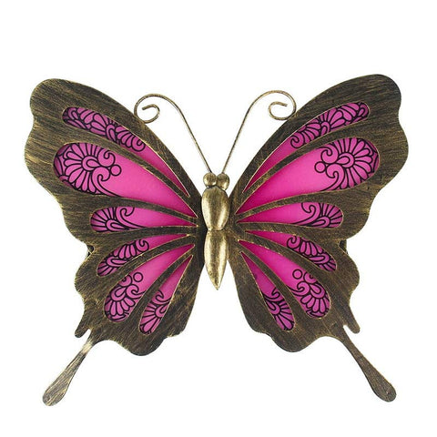 Wandskulptur aus Metall<br> Schmetterling