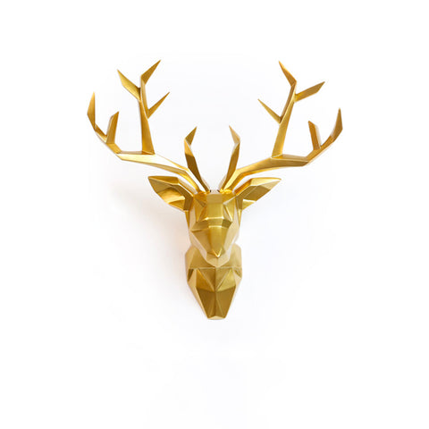 Hirsch-Wandskulptur<br> Moderne Wohnzimmer-Wanddekoration