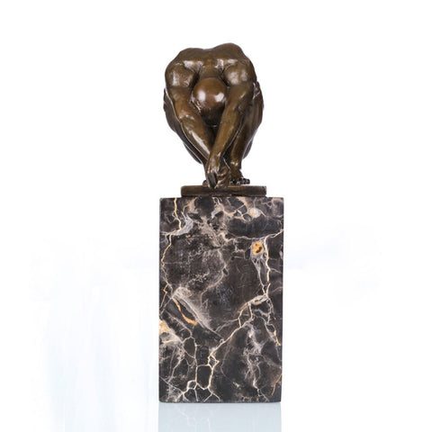 Moderne Bronzeskulptur<br> „Der Taucher“