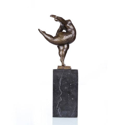 Bronzeskulptur<br> Bronze-Balance-Statue 28 cm