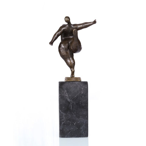 Bronzeskulptur<br> Bronze-Balance-Statue 28 cm