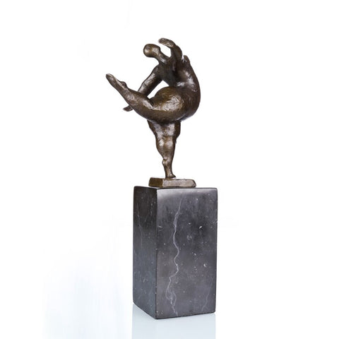 Bronzeskulptur<br> Bronze-Balance-Statue 28 cm