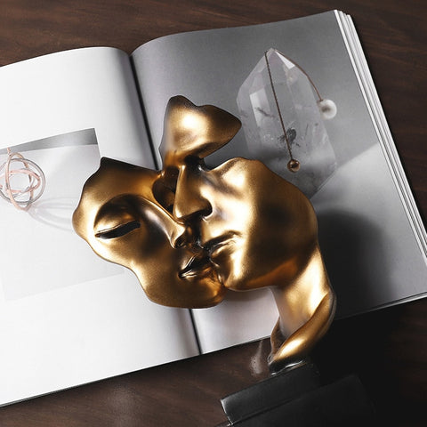 Paarstatue<br> Goldenes Gesicht