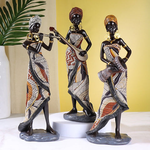 Afrikanische Statue<br> Frau 31 cm