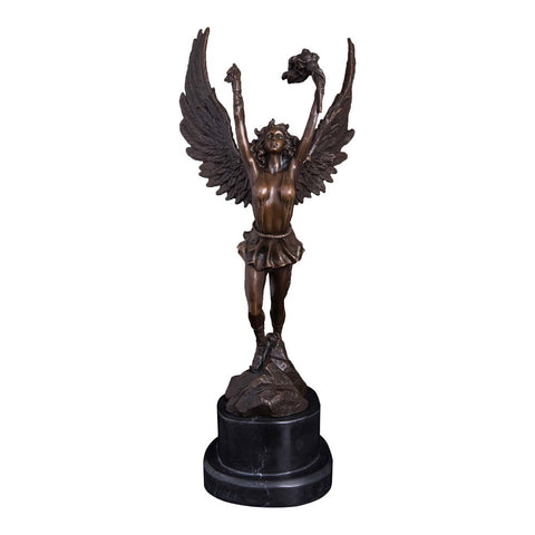 Bronzeskulptur<br> Nike-Göttin-Statue 36 cm