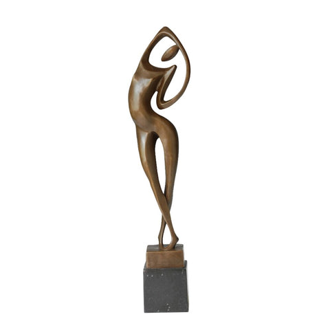 Bronzeskulptur<br> Frauenstatue 53 cm