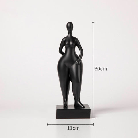Frauenstatue<br> Skulptur einer dicken Frau