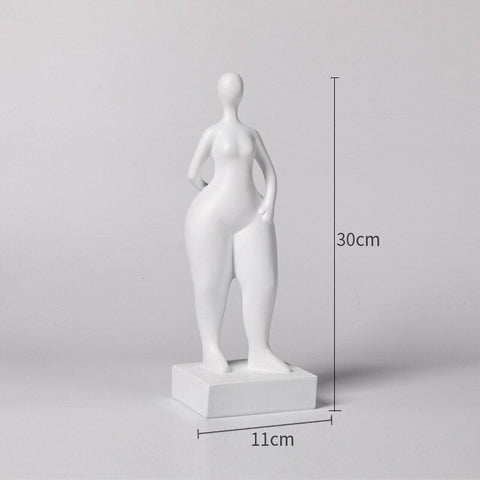 Frauenstatue<br> Skulptur einer dicken Frau