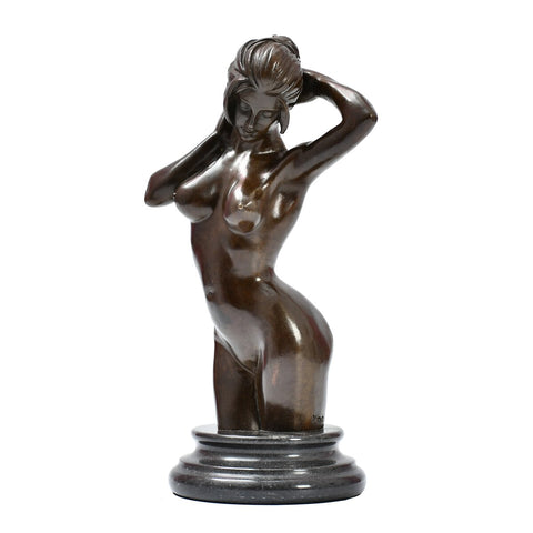 Bronzene nackte Frau in Bronze 30 cm