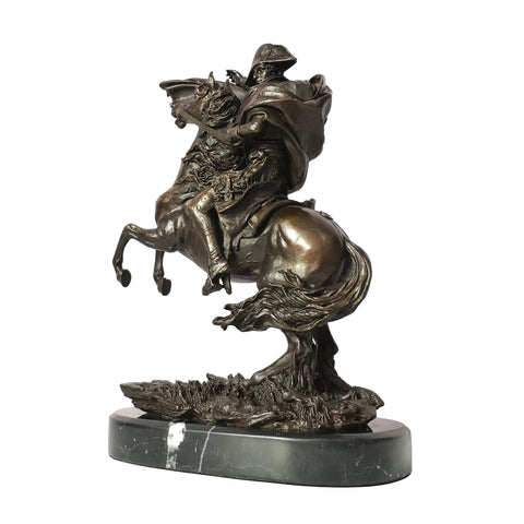 Napoleon zu Pferd Bronzestatue 29 cm