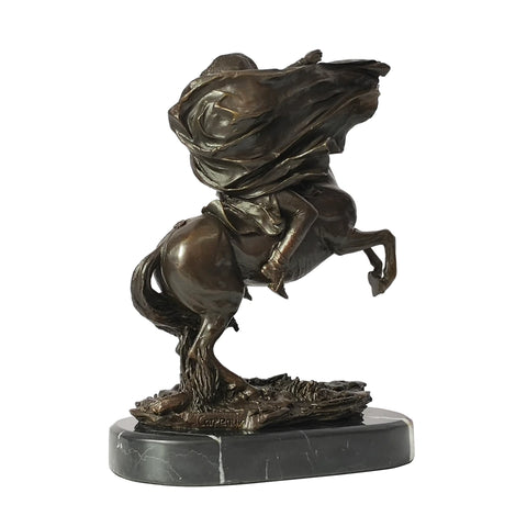 Napoleon zu Pferd Bronzestatue 29 cm