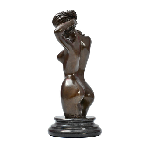 Bronzene nackte Frau in Bronze 30 cm