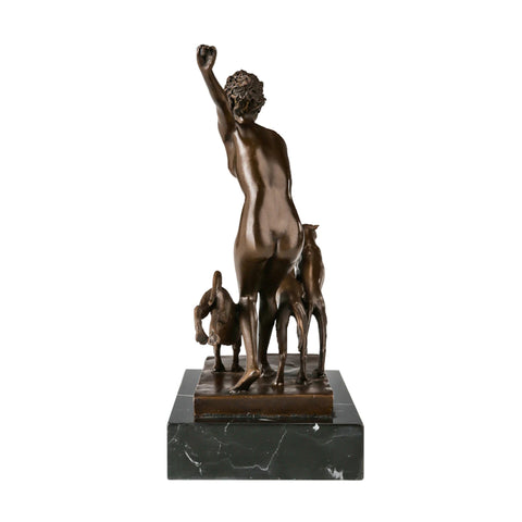 Bronzestatue Diana die Jägerin