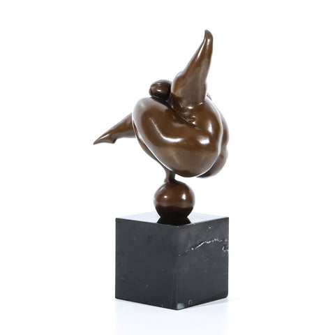 Bronzestatue, Nachbildung einer Botero-Skulptur, 27 cm