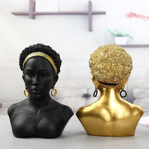 Afrikanische Büste<br> Frau 25 cm