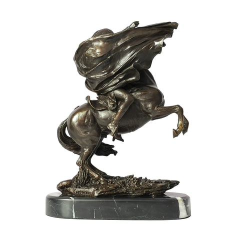 Napoleon zu Pferd Bronzestatue 29 cm