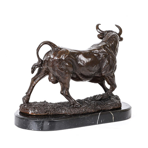 Bronzeskulptur<br> Bulle 28 cm