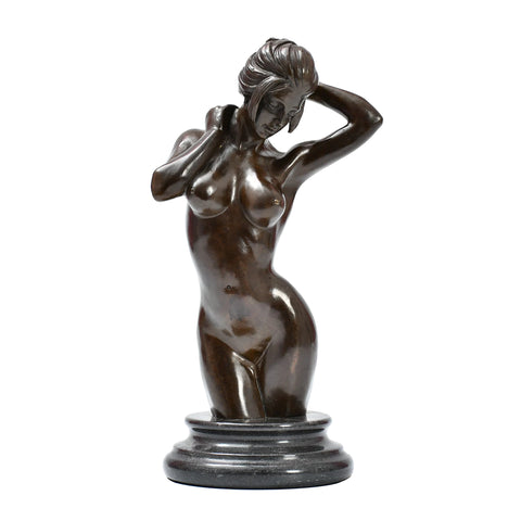 Bronzene nackte Frau in Bronze 30 cm